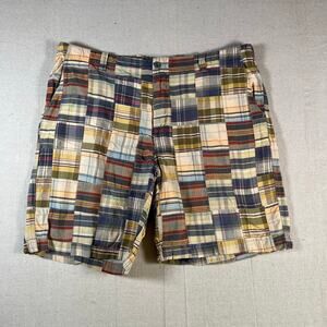 IZOD Mens Chino Patchwork Shorts Size 42 Inseam 9" Preppy Casual